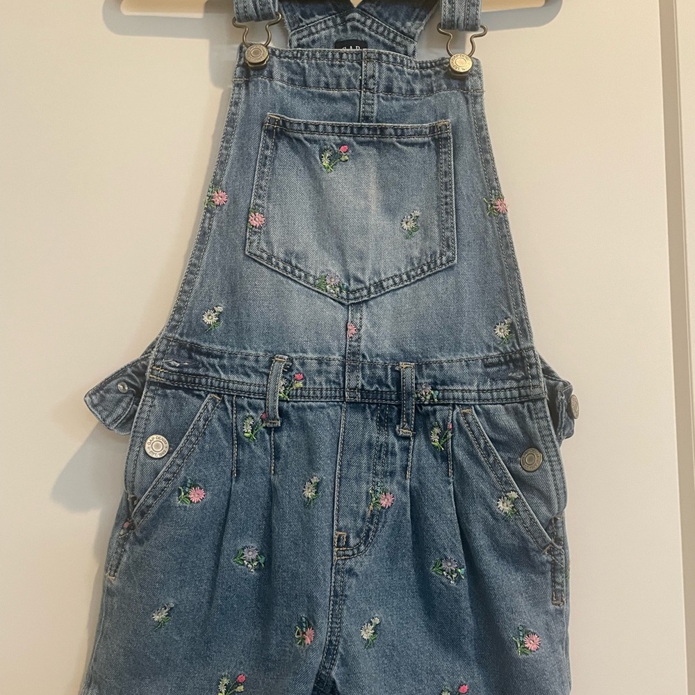 GAP Denim Overall Shorts - Size M Youth